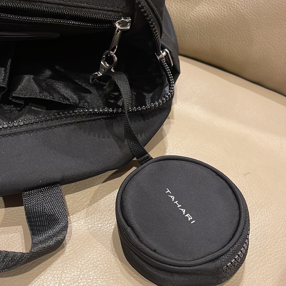 NWT Tahari nylon Monroe Jr backpack in black - Picture 5 of 6